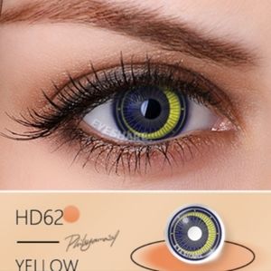 New Half Moon Yellow Halloween Contact Eyewear SALE$$